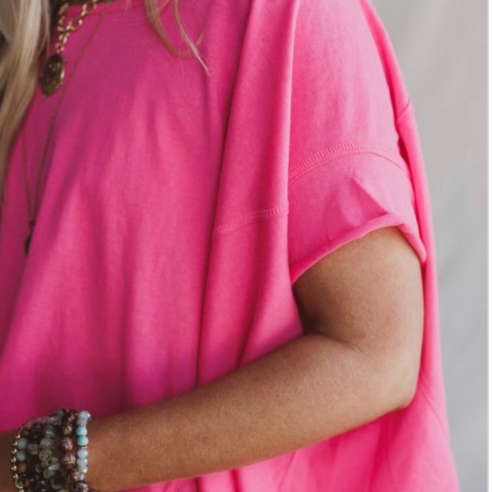 Three Birds Nest / DAVI & DANI Bright Pink Girls' Tank Top - Picture 6 of 6